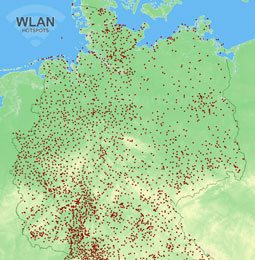 WLAN-Hotspots in Deutschland