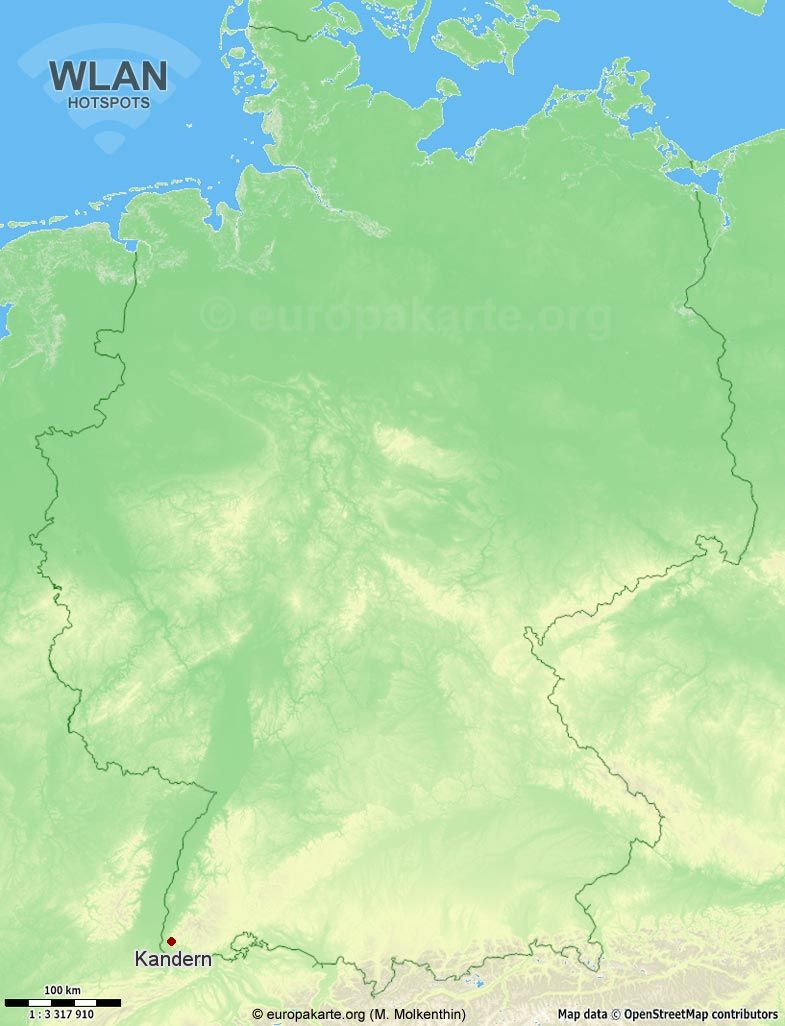 WLAN-Hotspots in Kandern (Baden-Württemberg)