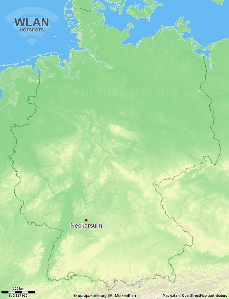 WLAN-Hotspots in Neckarsulm (Baden-Württemberg)