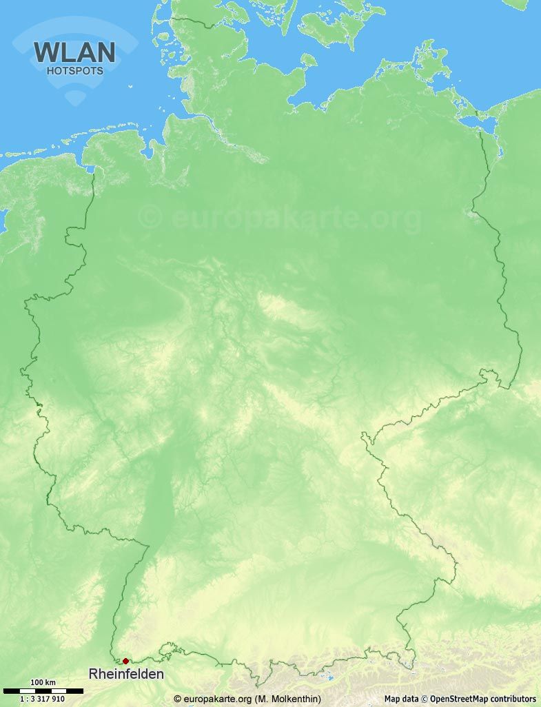 WLAN-Hotspots in Rheinfelden (Baden-Württemberg)