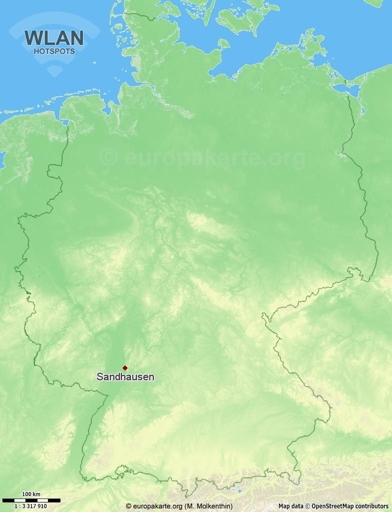 WLAN-Hotspots in Sandhausen (Baden-Württemberg)