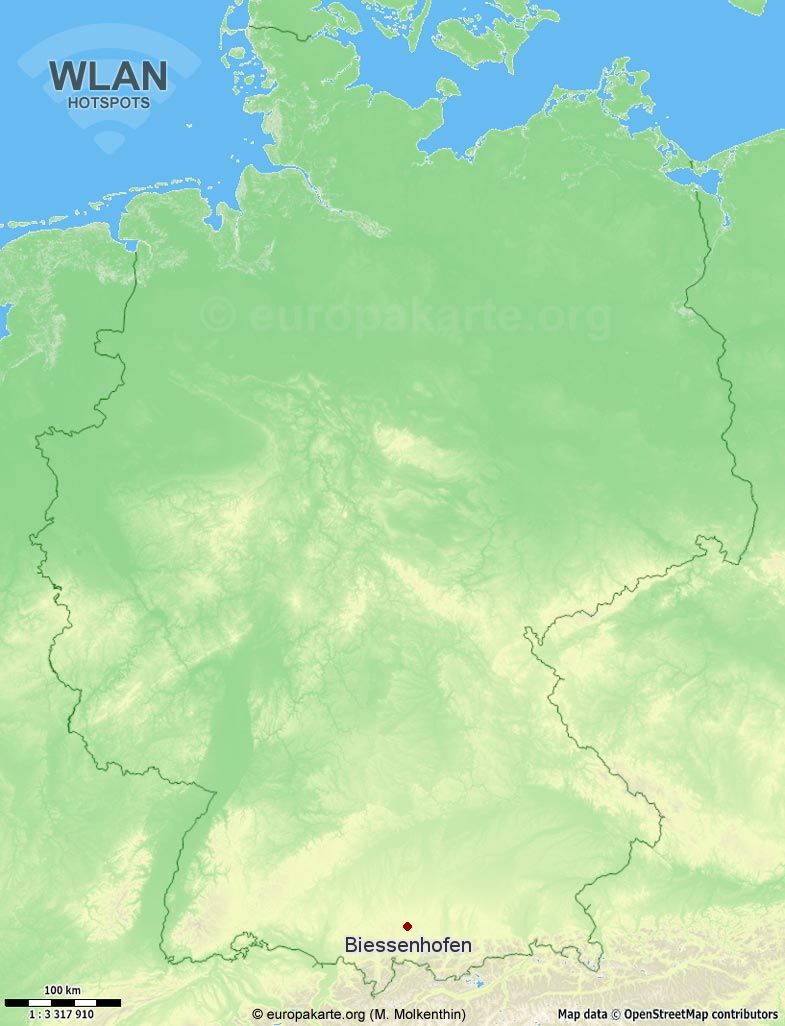 WLAN-Hotspots in Biessenhofen (Bayern)