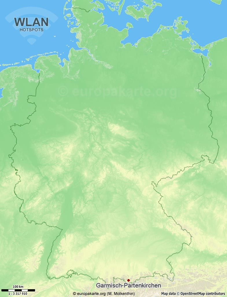 WLAN-Hotspots in Garmisch-Partenkirchen (Bayern)