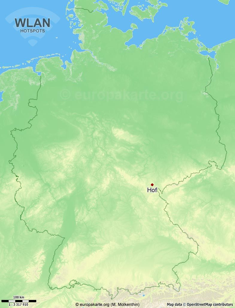 WLAN-Hotspots in Hof (Bayern)