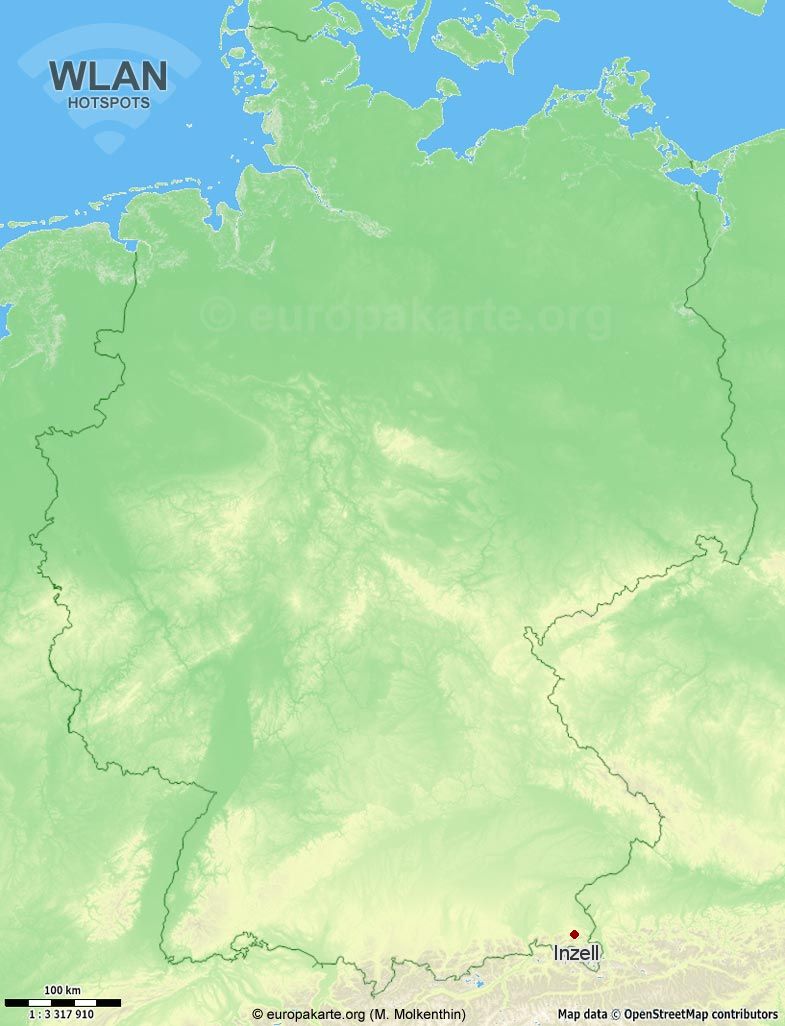 WLAN-Hotspots in Inzell (Bayern)