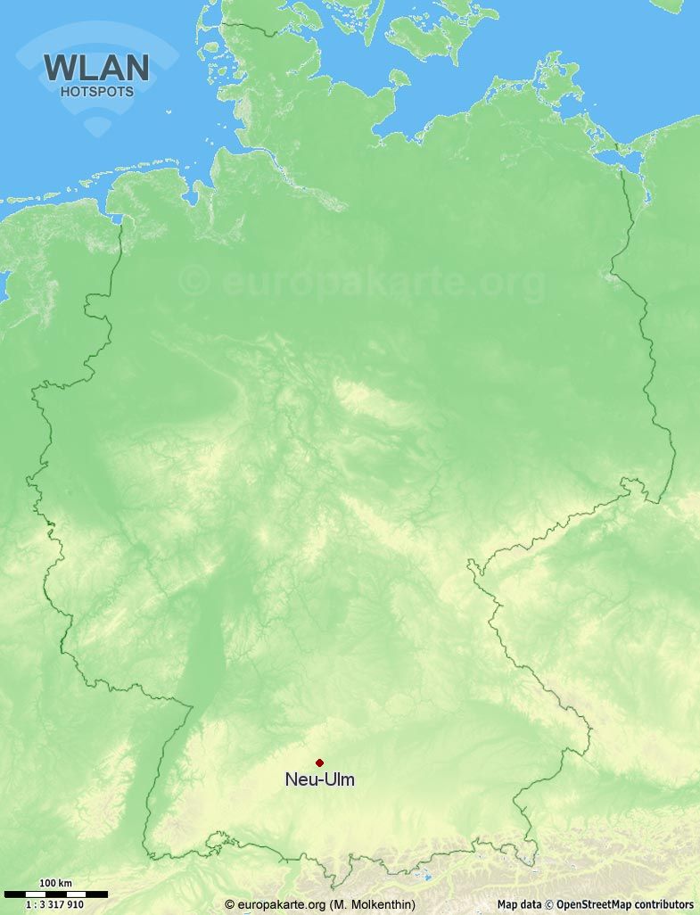 WLAN-Hotspots in Neu-Ulm (Bayern)