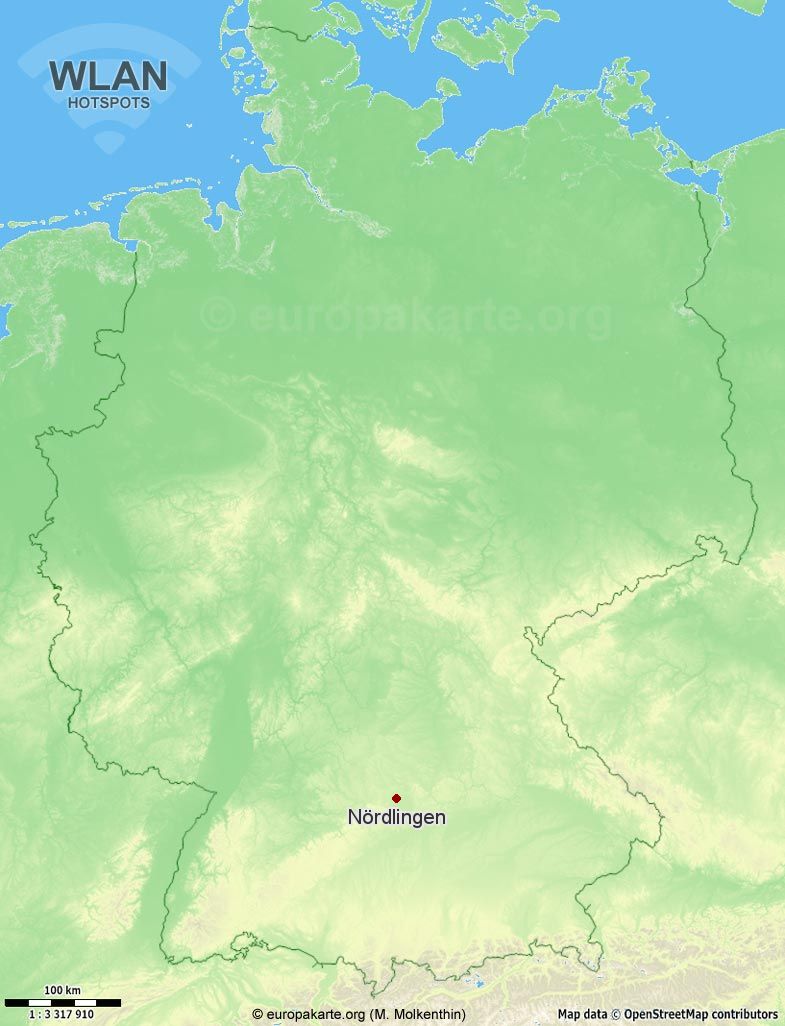 WLAN-Hotspots in Nördlingen (Bayern)