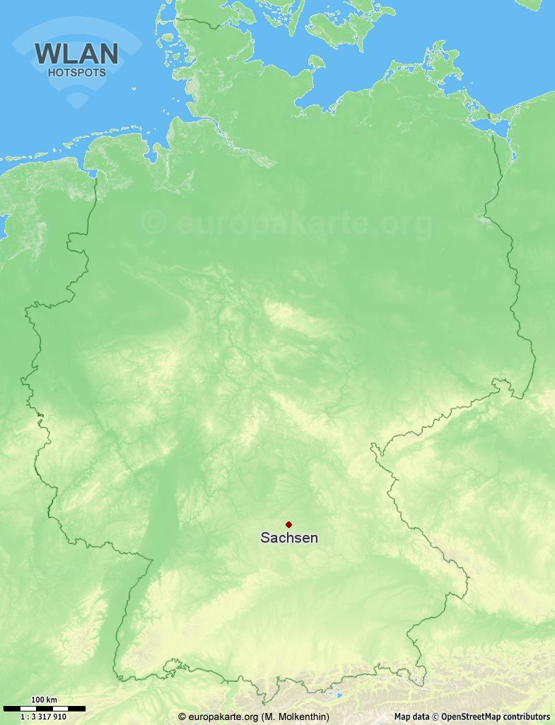WLAN-Hotspots in Sachsen (Bayern)