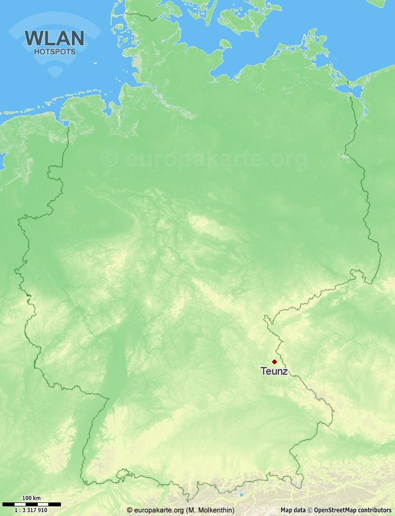 WLAN-Hotspots in Teunz (Bayern)