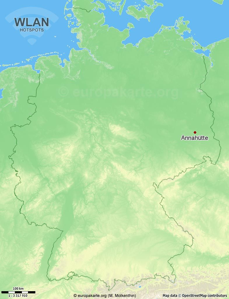 WLAN-Hotspots in Annahütte (Brandenburg)