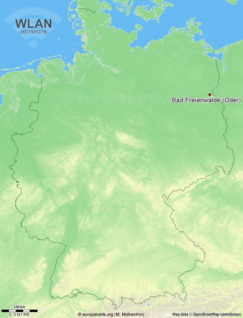 WLAN-Hotspots in Bad Freienwalde (Oder) (Brandenburg)