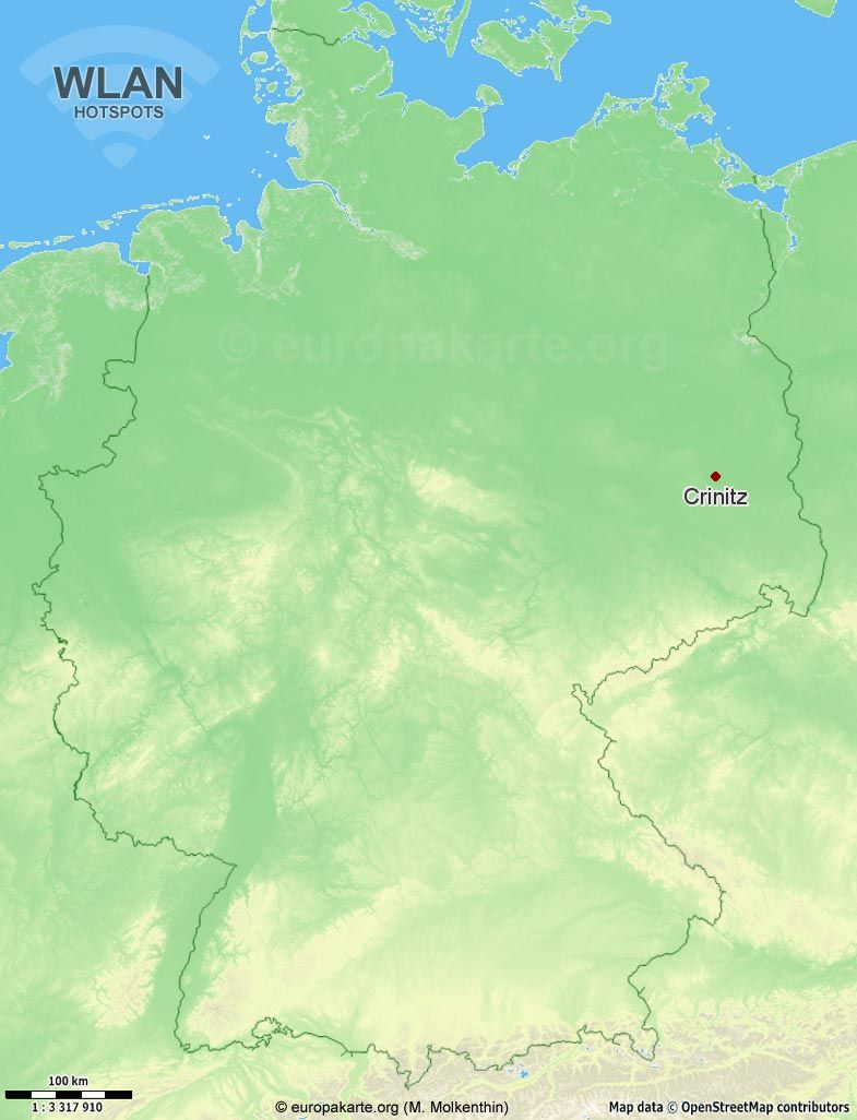 WLAN-Hotspots in Crinitz (Brandenburg)