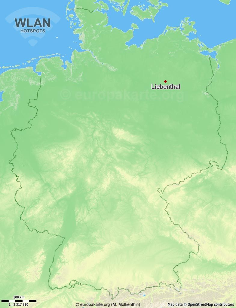 WLAN-Hotspots in Liebenthal (Brandenburg)