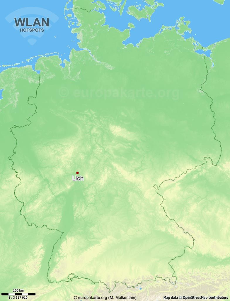 WLAN-Hotspots in Lich (Hessen)