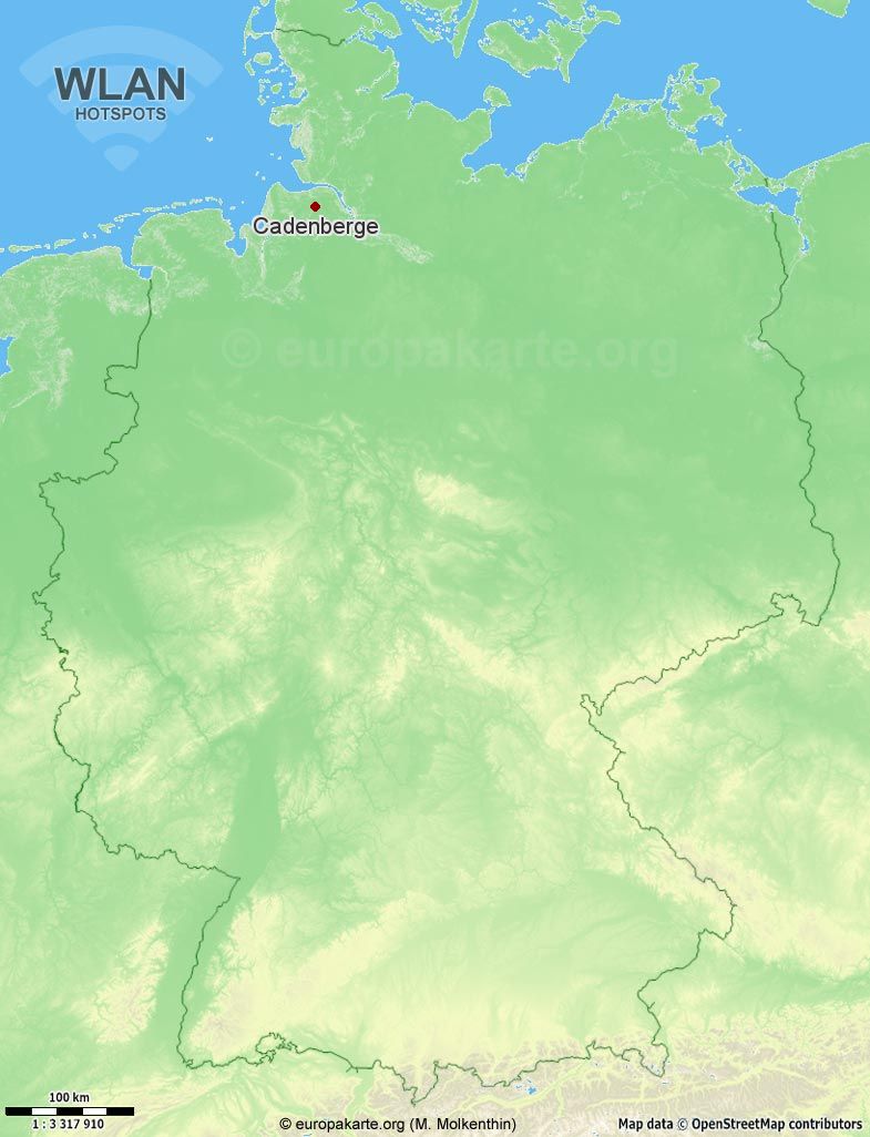 WLAN-Hotspots in Cadenberge (Niedersachsen)