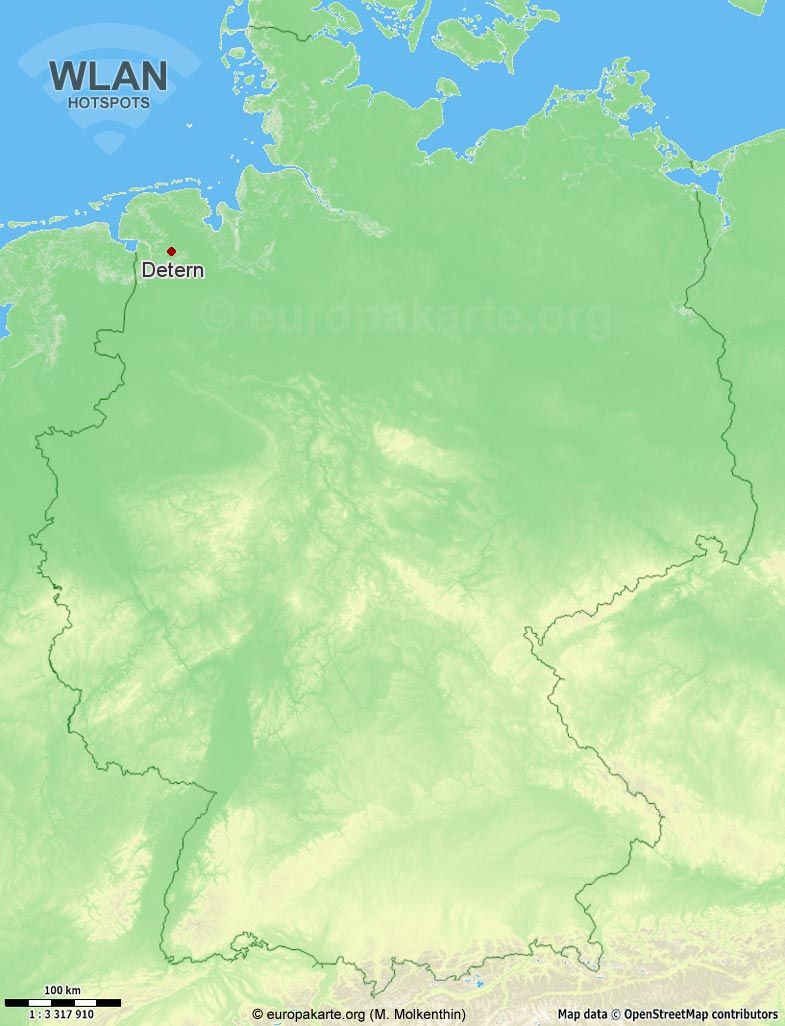 WLAN-Hotspots in Detern (Niedersachsen)