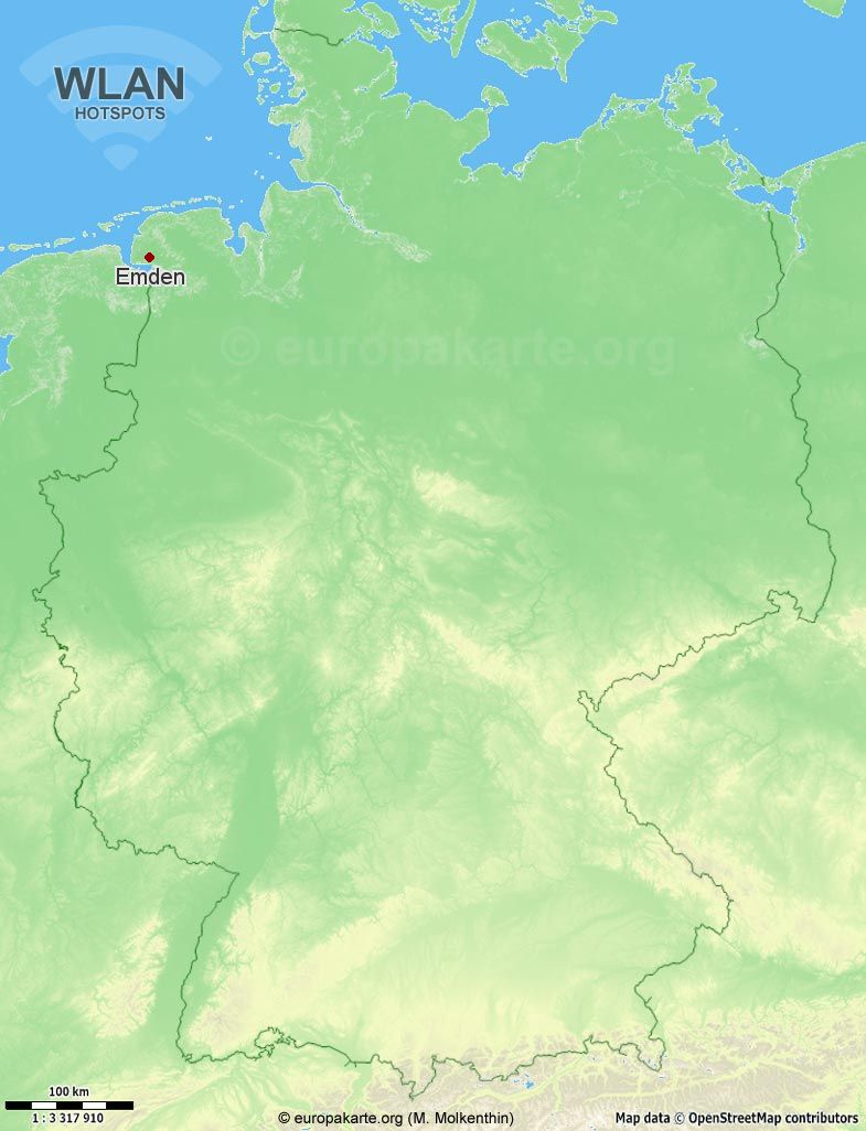 WLAN-Hotspots in Emden (Niedersachsen)