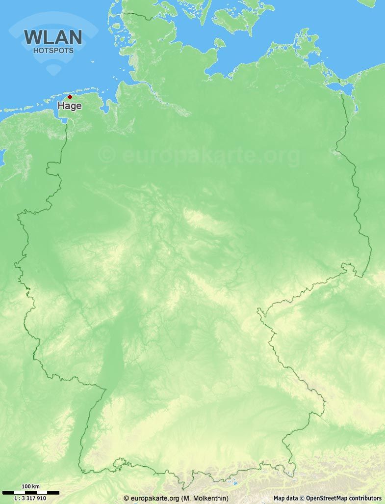 WLAN-Hotspots in Hage (Niedersachsen)