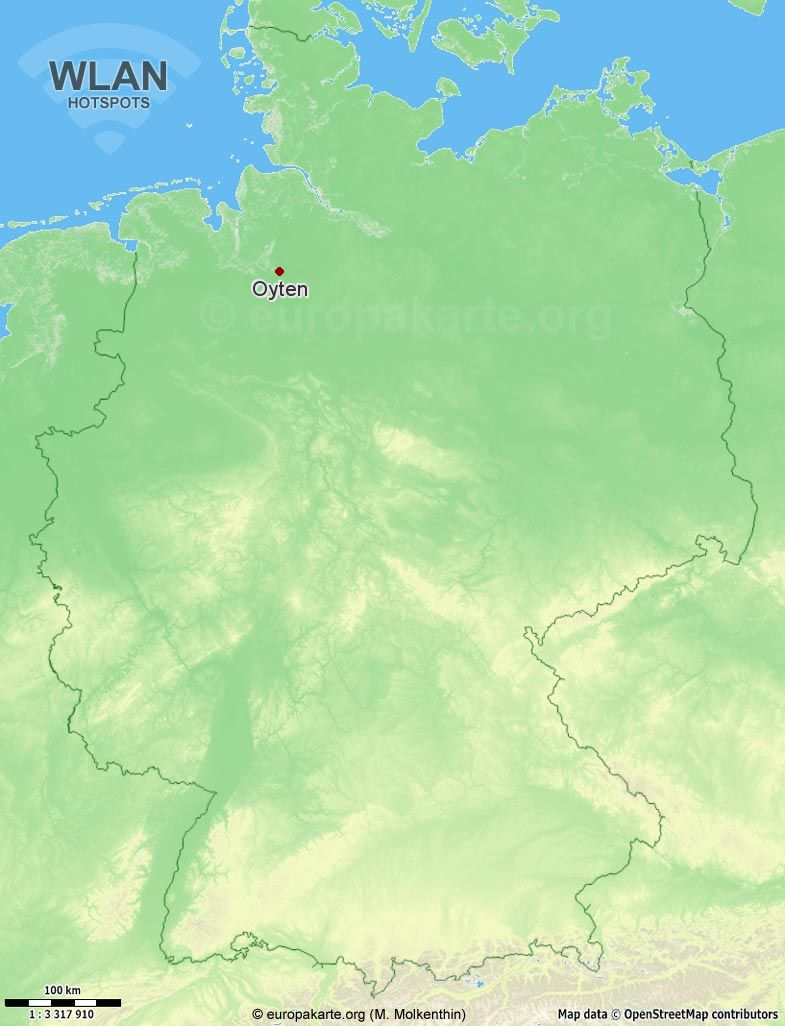 WLAN-Hotspots in Oyten (Niedersachsen)