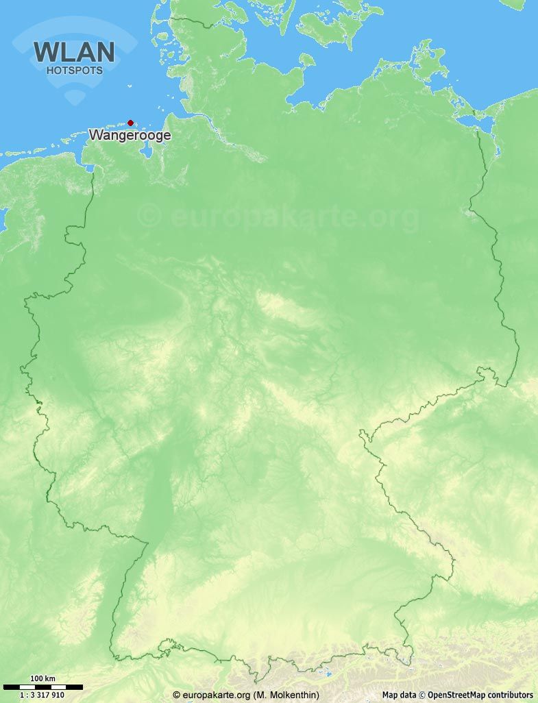 WLAN-Hotspots in Wangerooge (Niedersachsen)