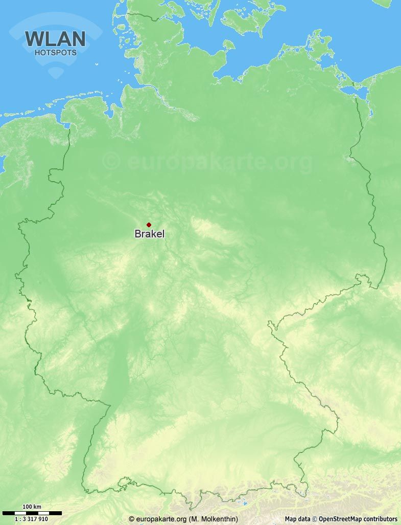 WLAN-Hotspots in Brakel (Nordrhein-Westfalen)