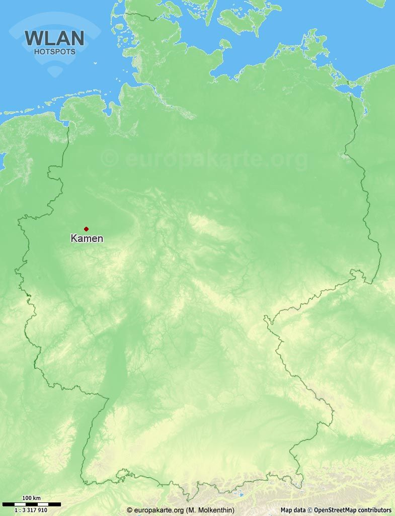 WLAN-Hotspots in Kamen (Nordrhein-Westfalen)