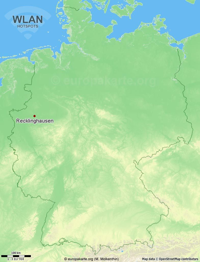 WLAN-Hotspots in Recklinghausen (Nordrhein-Westfalen)