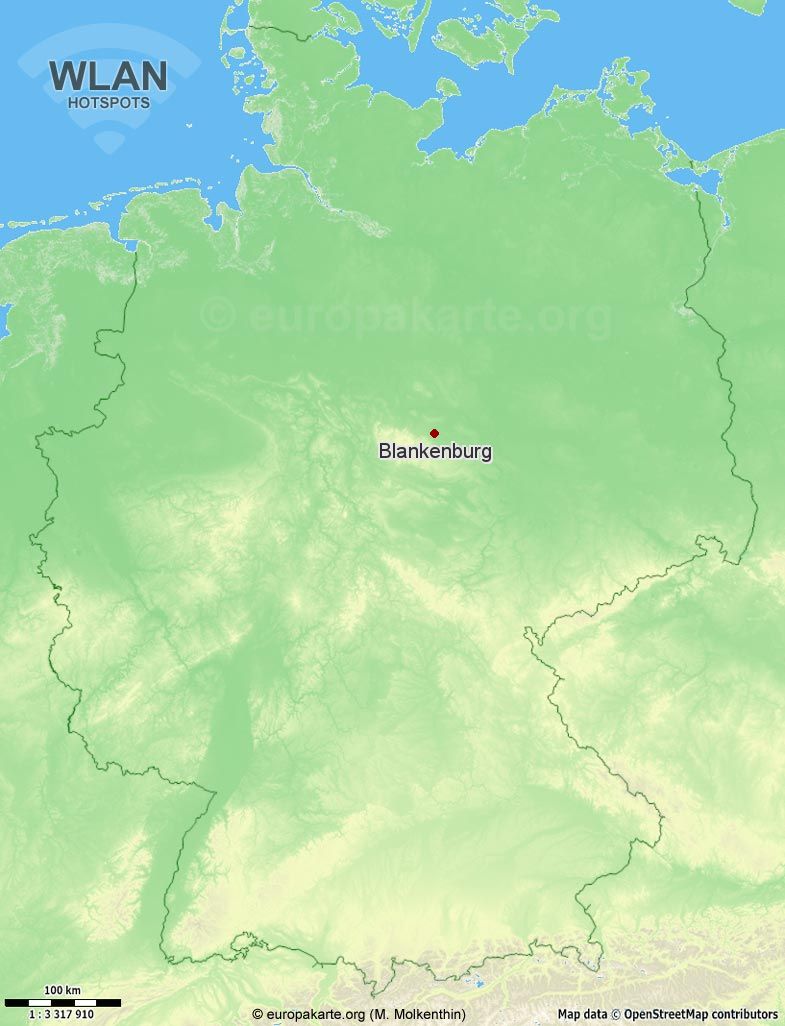 WLAN-Hotspots in Blankenburg (Sachsen-Anhalt)