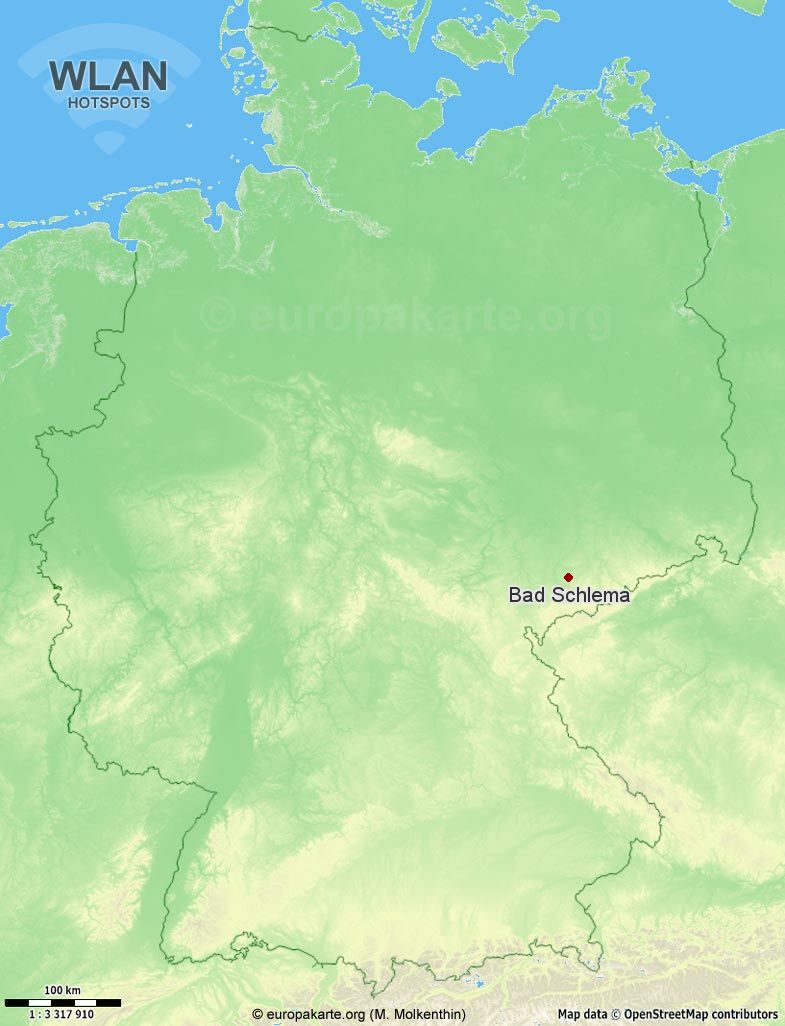 WLAN-Hotspots in Bad Schlema (Sachsen)