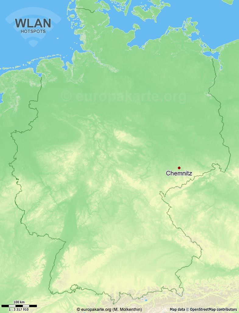 WLAN-Hotspots in Chemnitz (Sachsen)