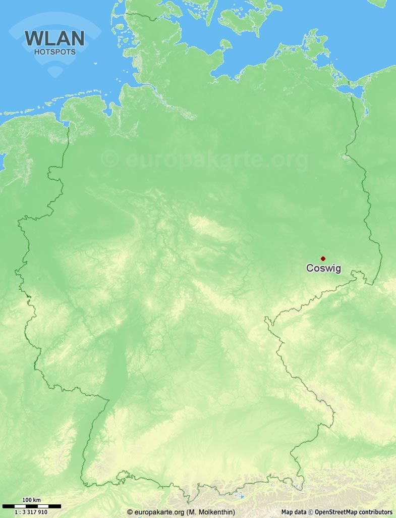 WLAN-Hotspots in Coswig (Sachsen)