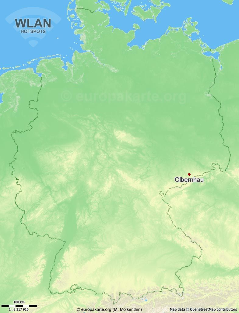 WLAN-Hotspots in Olbernhau (Sachsen)