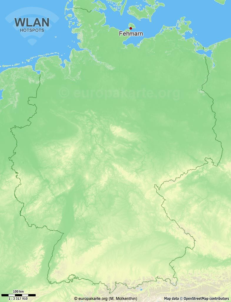 WLAN-Hotspots in Fehmarn (Schleswig-Holstein)